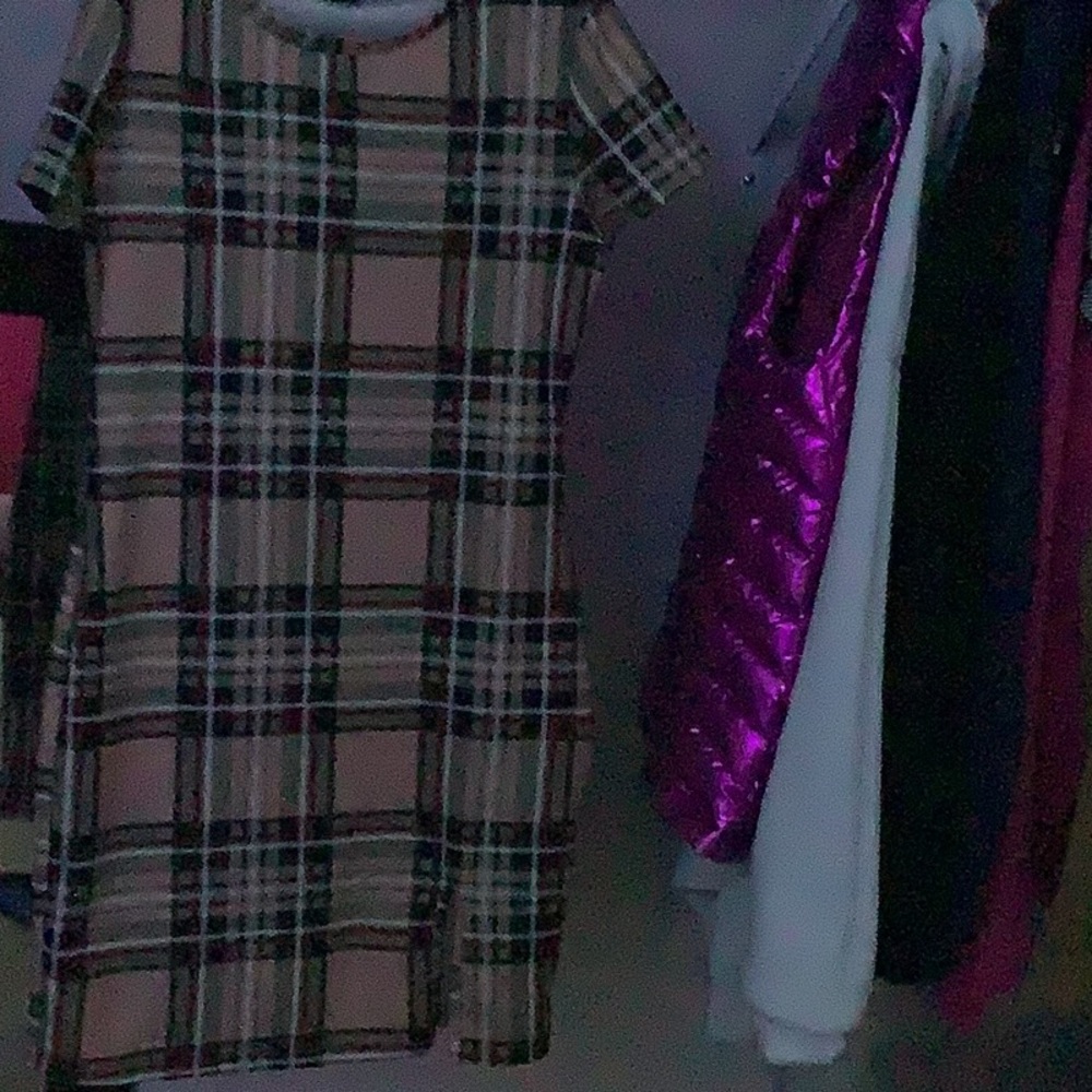cute plaid print dress